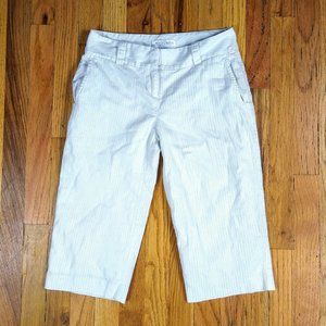 WHBM pinstripe capri pants